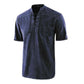 🌸Soldes de printemps : 50 % de réduction👕T-shirt rétro gothique pour homme, col en V lacé, poche en lin