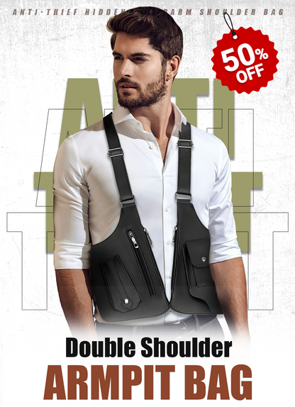 🔥2026 NOUVEAUTÉ EN PROMOTION🔥 Sac tactique anti-vol pour homme – Bretelles doubles, multiples poches et résistant à l'eau 🎒🛡️