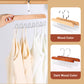 Cintre pour Ceintures en Bois pour Placard avec 8 Crochets
