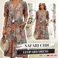 -50% Aujourd’hui 👗☀️ Robe d’Été Imprimée à Col V