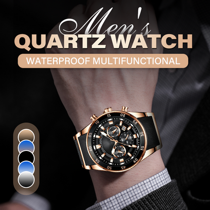 🔥PROMO EXCEPTIONNELLE ! 💎 Montre bracelet luxe quartz multifonction masculine