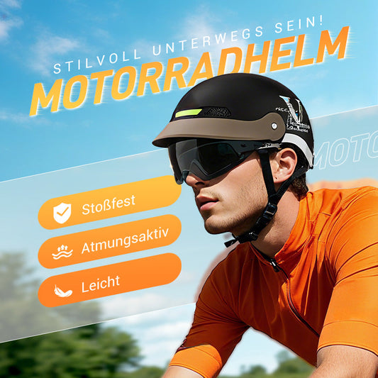 🛡️Casque de moto léger, respirant et résistant aux chocs