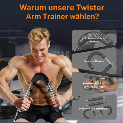 🔥Barre de musculation réglable pour appareils d'entraînement des bras, appareils d'entraînement de la force des bras et du tronc, appareil d'entraînement portable pour salle de sport à domicile et fitness