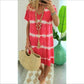 -50% Aujourd’hui 👗✨ Robe Femme Tie-Dye à Col V