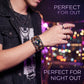 💥Offre de dernière minute – 50 % de réduction ☪️Bracelet en cuir avec signe du zodiaque, phosphorescent, pour hommes et femmes (6,9/8,1 pouces)♑️