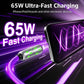 🔌4-in-1 RGB Glowing Fast Charging Cable, Universal Multi Device Charging Cord for Travel🌍