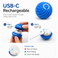 🐶 50 % DE RÉDUCTION EN CE MOMENT ! Balle rebondissante interactive intelligente — Jouet pour chien à roulement automatique, balle de divertissement d'intérieur rechargeable par USB pour chiens