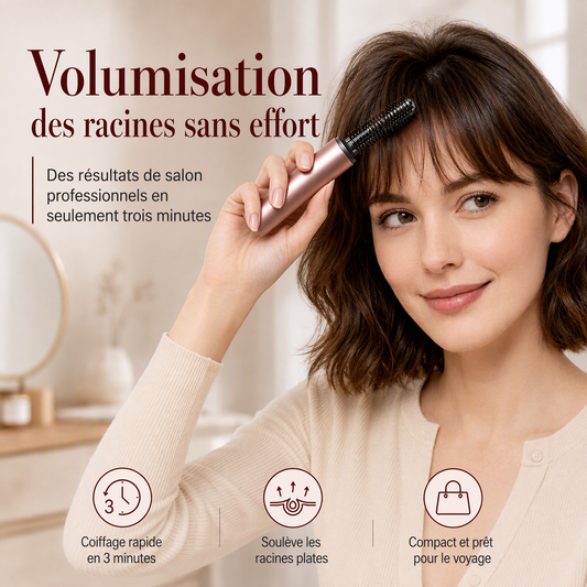 Mini-brosse lissante sans fil chauffante, peigne coiffant portable et rechargeable pour la frange et pour donner du volume