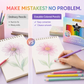 Crayons de couleur triangulaires effaçables, 50 couleurs, avec embouts effaceurs