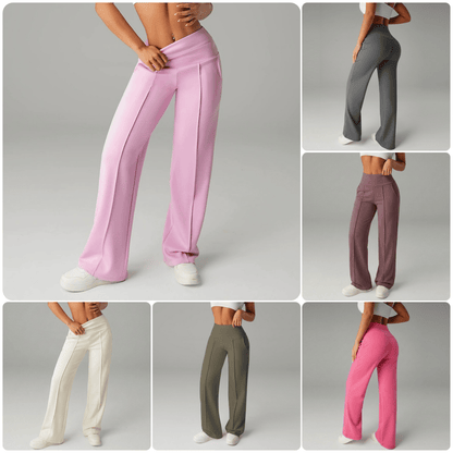 🎁2026 Nouveautés 50 % DE RÉDUCTION💥50 000+ VENDUS💕Pantalon droit ample uni pour femme