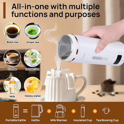 ☕ 50 % DE RÉDUCTION ! ✨ Bouilloire électrique portable de 500 ml – 4 réglages de température, écran LED, chauffage rapide et maintien au chaud pendant 12 heures. Idéale pour les voyages et le bureau ! ✈️