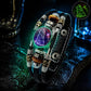 💥Offre de dernière minute – 50 % de réduction ☪️Bracelet en cuir avec signe du zodiaque, phosphorescent, pour hommes et femmes (6,9/8,1 pouces)♑️