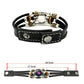 💥Offre de dernière minute – 50 % de réduction ☪️Bracelet en cuir avec signe du zodiaque, phosphorescent, pour hommes et femmes (6,9/8,1 pouces)♑️