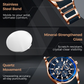 🔥PROMO EXCEPTIONNELLE ! 💎 Montre bracelet luxe quartz multifonction masculine