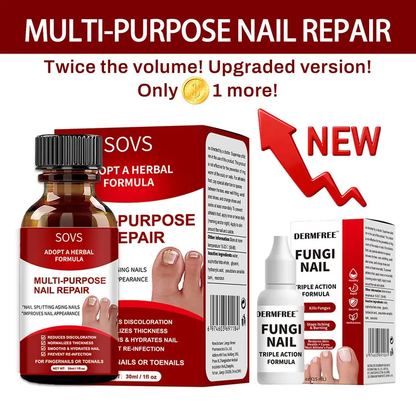 🖤Des résultats concrets plus rapides🖤 2 flacons d'essence réparatrice pour ongles abîmés💅🏻