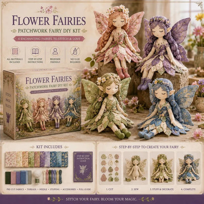 -50% Aujourd’hui 🧚‍♀️✨ Kit DIY Patchwork Féerique