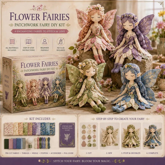 -50% Aujourd’hui 🧚‍♀️✨ Kit DIY Patchwork Féerique