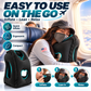 ✈️ Oreiller de voyage gonflable ergonomique à découpe creuse – revêtement floqué en PVC, gonflage rapide, avec sac de rangement ✨