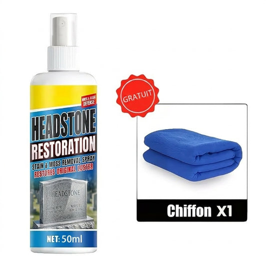 ⏰🎁 Spray de restauration et de nettoyage pour pierres tombales