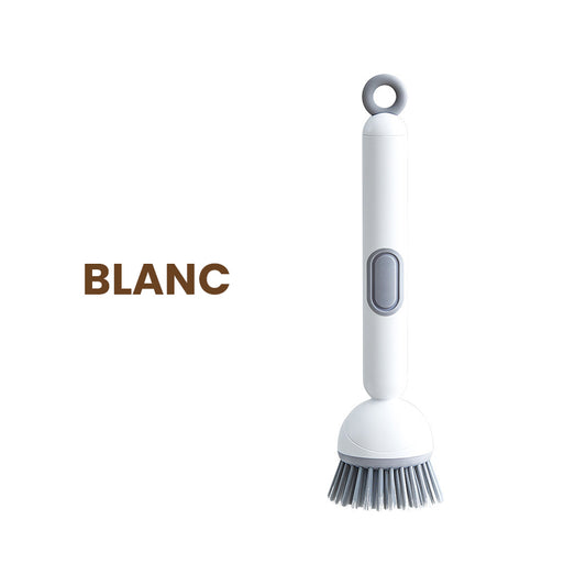📢Méga soldes📢Brosse de nettoyage rotative à long manche pour vaisselle et casseroles.