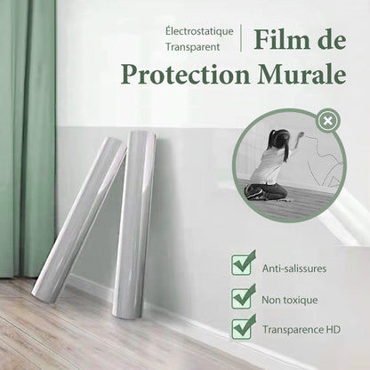 Film de protection mural électrostatique transparent