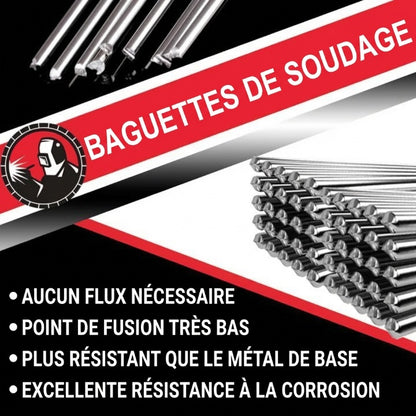 Solution Baguettes de soudage à âme fondante