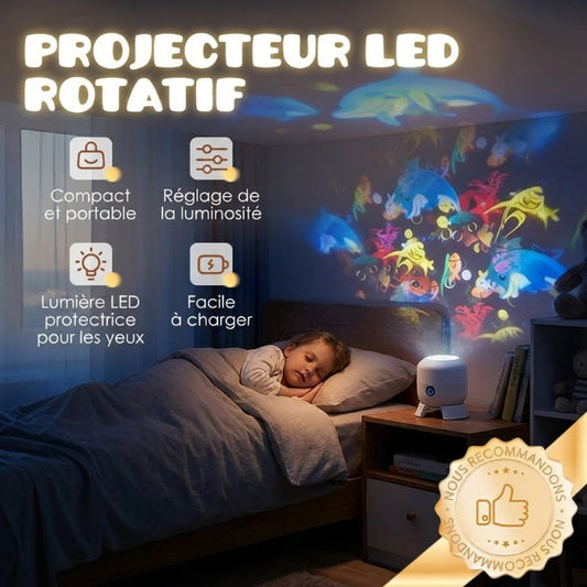 🎊📣Projecteur lumineux LED rotatif dynamique