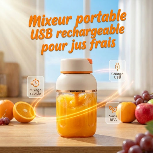 🔥OFFRE SPÉCIALE🔥Mixeur portable rechargeable par USB