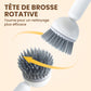 📢Méga soldes📢Brosse de nettoyage rotative à long manche pour vaisselle et casseroles.