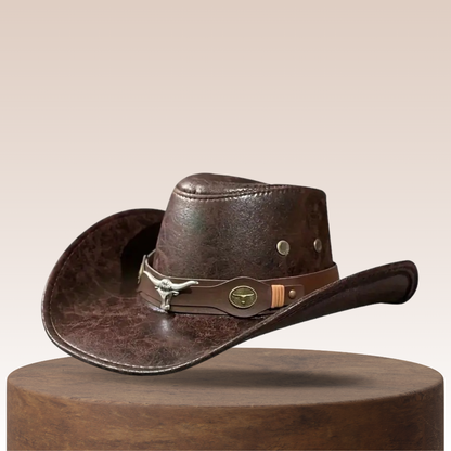 📢📢40 % DE RÉDUCTION !! ⏰Chapeau de cowboy respirant avec visièr