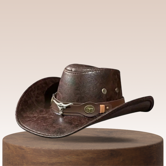 📢📢40 % DE RÉDUCTION !! ⏰Chapeau de cowboy respirant avec visièr