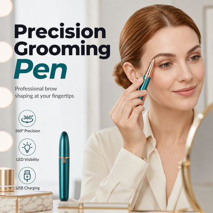 ⏳Offre spéciale à durée limitée⏰Tondeuse à sourcils électrique en stylo avec éclairage LED – Appareil de dépilation de précision rechargeable par USB