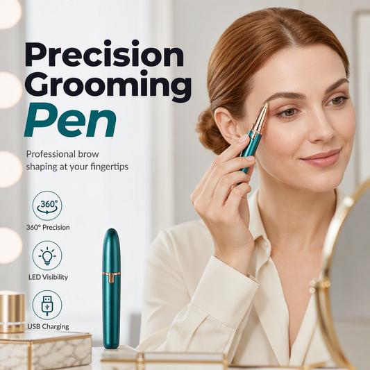 ⏳Offre spéciale à durée limitée⏰Tondeuse à sourcils électrique en stylo avec éclairage LED – Appareil de dépilation de précision rechargeable par USB