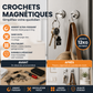 -50% Aujourd’hui 🧲✨ Crochets Magnétiques Puissants en Néodyme