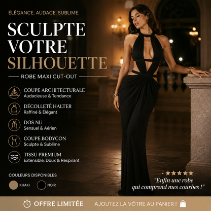 -50% Aujourd’hui 👗✨ Robe Maxi Dos Nu Sexy Femme