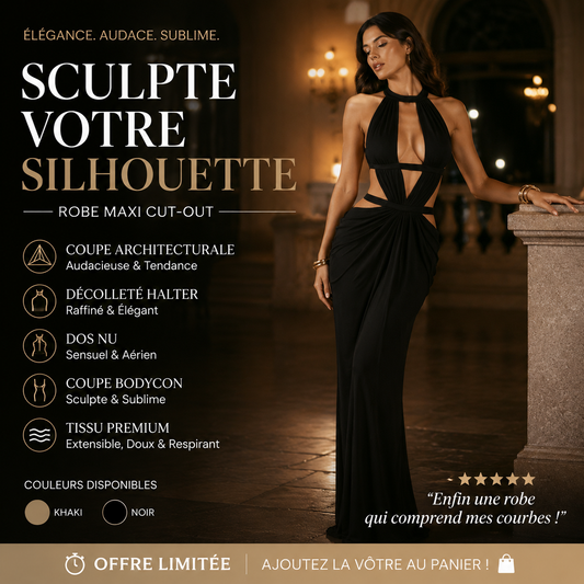 -50% Aujourd’hui 👗✨ Robe Maxi Dos Nu Sexy Femme
