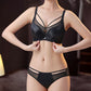 Light Luxury Satin Seamless Breathable Bra Set