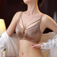 Light Luxury Satin Seamless Breathable Bra Set