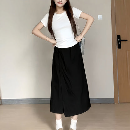 High-Waisted Wide Leg Skirt Pants for Women