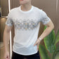 Men's Summer Stretch Ice Silk Printed T-shirt