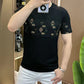 Men's Summer Stretch Ice Silk Printed T-shirt