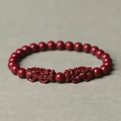 📿Amulet Prosperity Red Cinnabar Bracelet