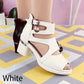 Women's Stylish Open-Toe Strappy Heeled Sandals