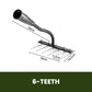 5/6/7/8 Teeth Carbon Steel Garden Weeding Rake