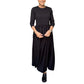Robe fluide en maille, longueur midi, à manches longues
