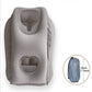 ✈️ Oreiller de voyage gonflable ergonomique à découpe creuse – revêtement floqué en PVC, gonflage rapide, avec sac de rangement ✨