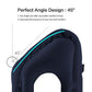 ✈️ Oreiller de voyage gonflable ergonomique à découpe creuse – revêtement floqué en PVC, gonflage rapide, avec sac de rangement ✨