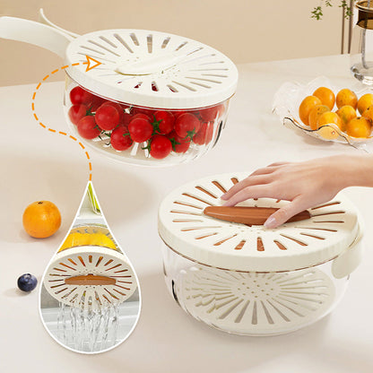 🔥Meilleur vendeur 2025🍅Panier d'égouttage multifonctionnel - Panier à ustensiles de cuisine Panier à salade