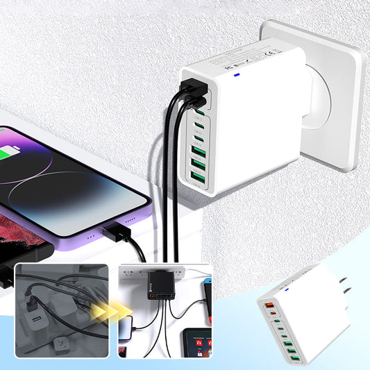 💎 50 % DE RÉDUCTION ! 💎 Chargeur ultra-rapide de 150 W à ports multiples – 8 ports USB, recharge simultanée et protection intelligente