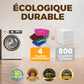 Housse de Chiffon de Nettoyage Réutilisable pour Balai